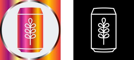 Beer Can Icon Design vector