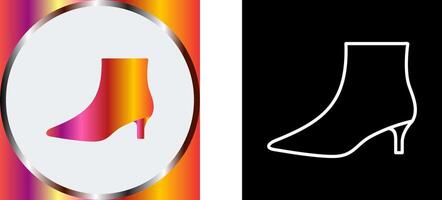 Boots with Heels Icon Design vector
