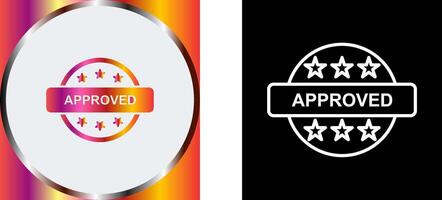 Approved Icon Design vector