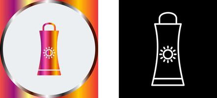 Sunblock Cream Icon Design vector