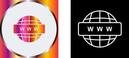 World Wide Web Icon Design vector