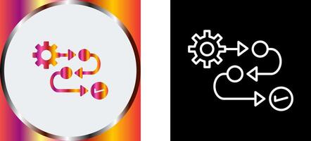 Process Icon Design vector