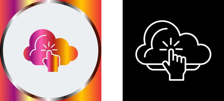 Cloud Computing Icon Design vector