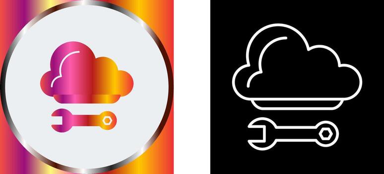 diseño de icono de computación en la nube vector