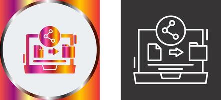 File Share Icon Design vector