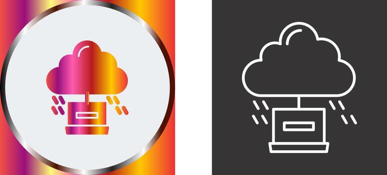 Cloud Computing Icon Design vector