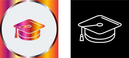 Mortarboard Icon Design vector