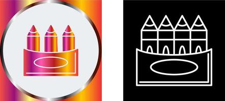 Crayons Icon Design vector