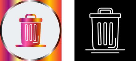 Trash Can Icon Design vector