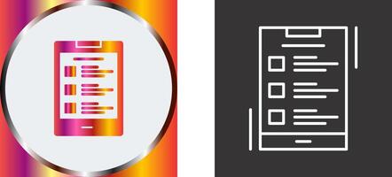 List Icon Design vector