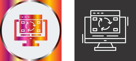 Update Icon Design vector