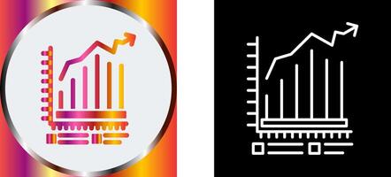 Bar Chart Icon Design vector