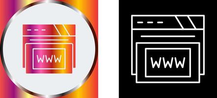Www Icon Design vector
