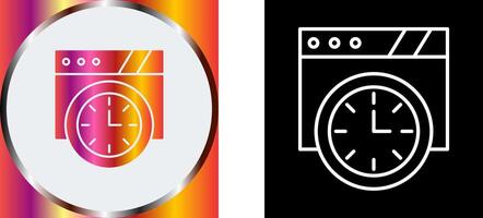 Wall Clock Icon Design vector