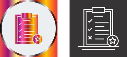 Task List Icon Design vector