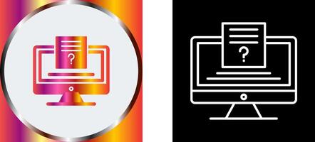 Quiz Icon Design vector
