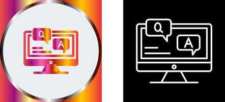 Faq Icon Design vector