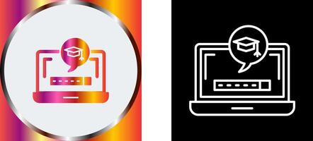 Digital Learning Icon Design vector