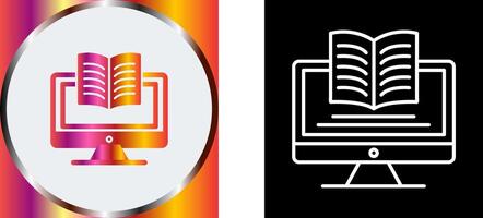 Digital Learning Icon Design vector