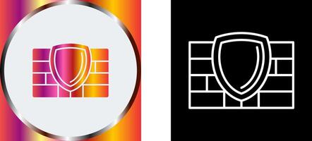 Firewall Icon Design vector