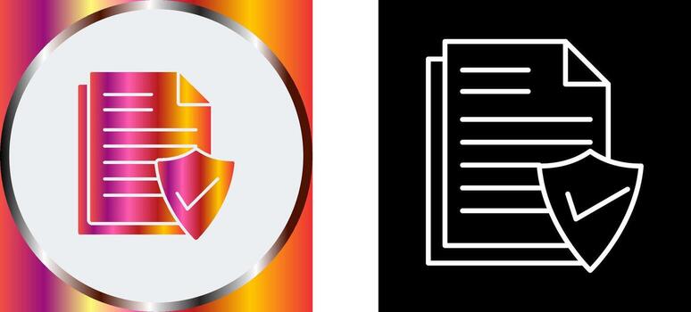 válido documento icono diseño vector