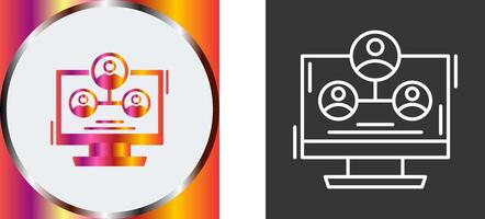 Hierarchy Structure Icon Design vector