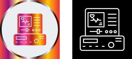 Electrocardiogram Icon Design vector