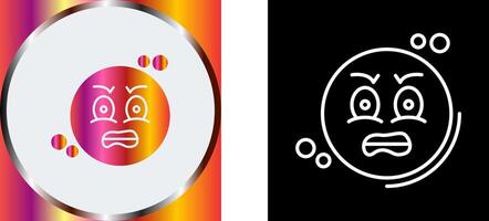 Angry Icon Design vector