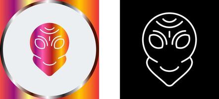 Alien Icon Design vector
