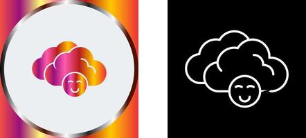 Cloudy Icon Design vector