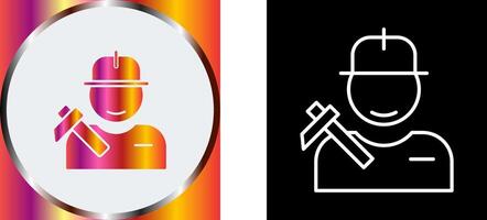 Worker Icon Design vector