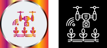 Smart Farm Icon Design vector