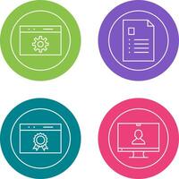 analytics and web optimization Icon vector