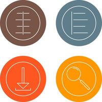 center align and left align Icon vector