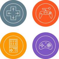 Direction Key and Gaming Control Icon vector