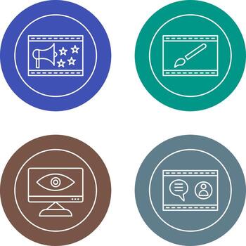 Website Promotion and Website Design Icon vector