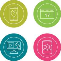 Gps Service and Event Management Icon vector