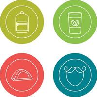 Backpack and Coffee Icon vector