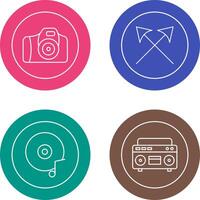 Camera and Arrows Icon vector
