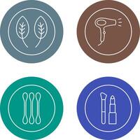 Herb and Hair removal Icon vector