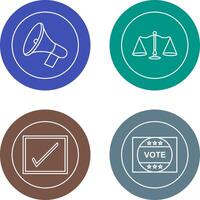 Announcement Speaker and Scale Icon vector