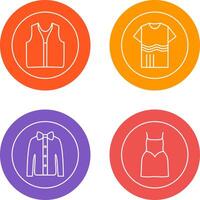 Swimming Vest and Accessory Icon vector