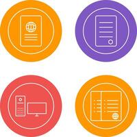 global report and reports Icon vector