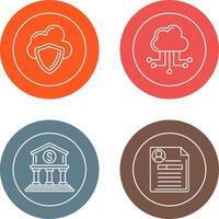 Cloud Computing and Shield Icon vector