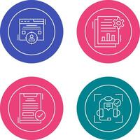 Target Audience and SEO Report Icon vector