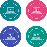 Internet and Play Music Icon vector