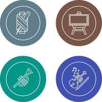 Needle and Easel Icon vector