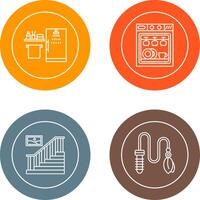 Shower and Dishwasher Icon vector