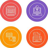 Cpu and Lamp Icon vector