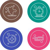 Puzzle and Stop Watch Icon vector